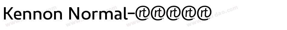 Kennon Normal字体转换